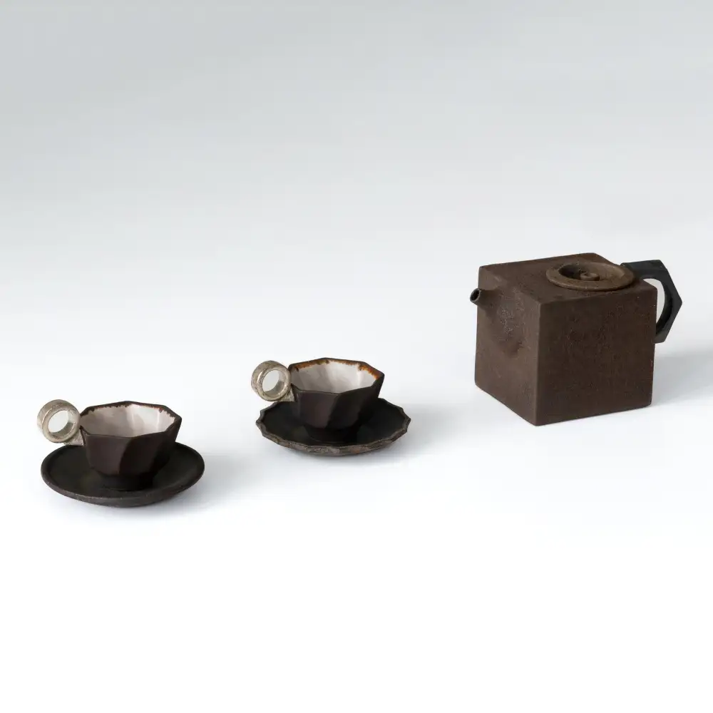 Compact Teapot and Teacup Set