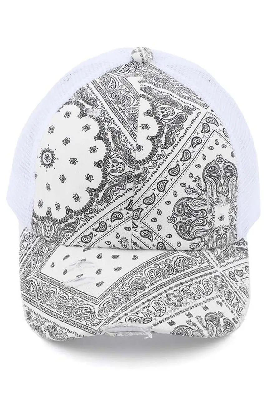 Paisley Bandana Cap