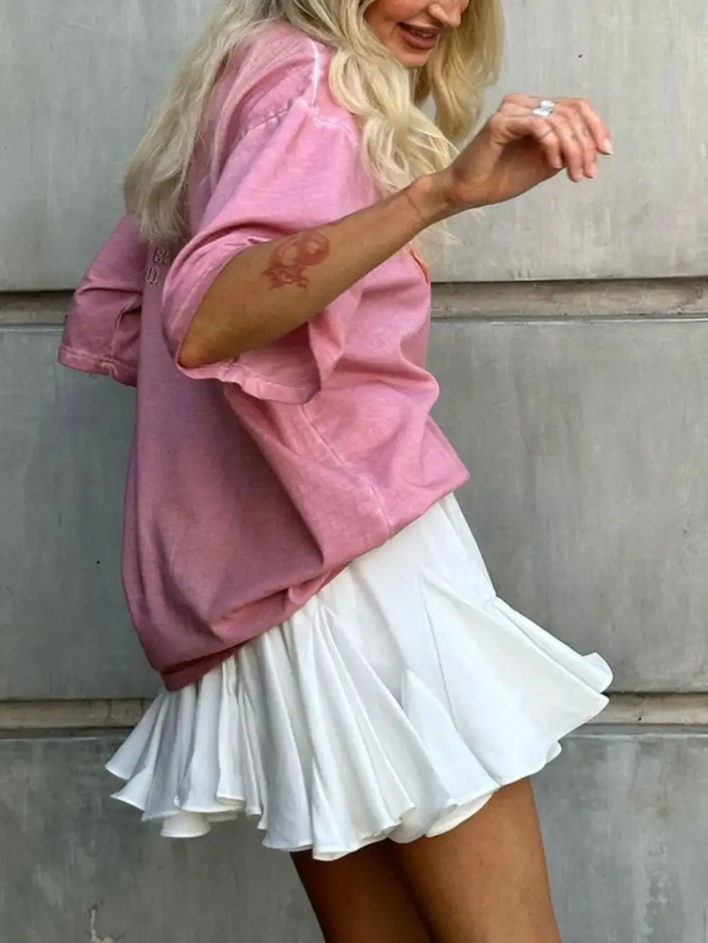 Sequin Elastic Waist Skirt