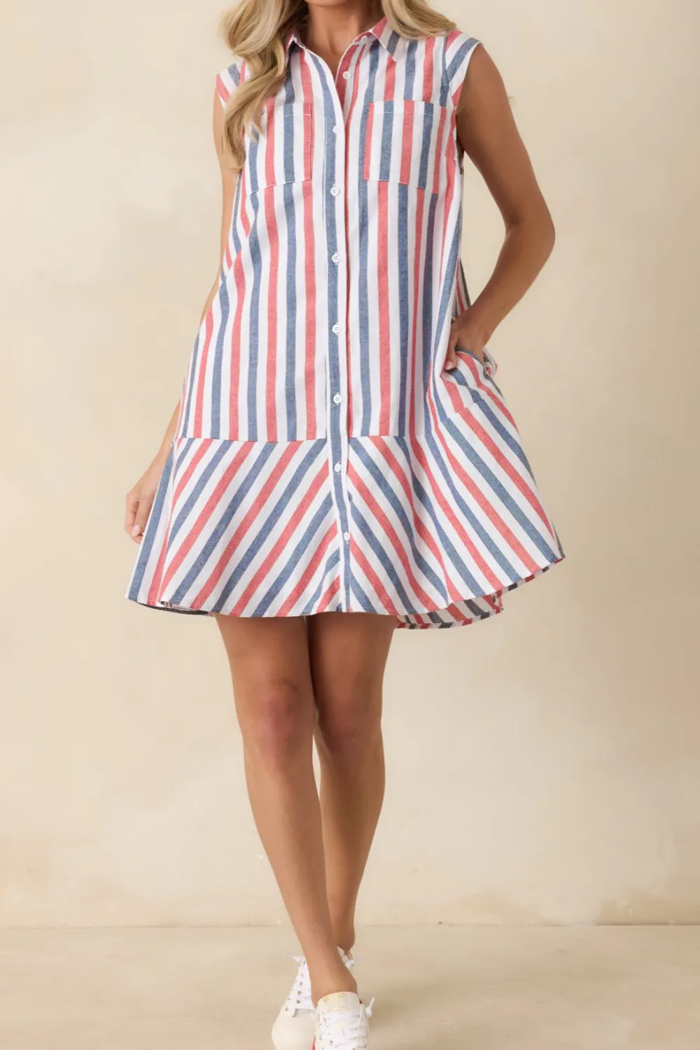 Striped Parade Mini Dress