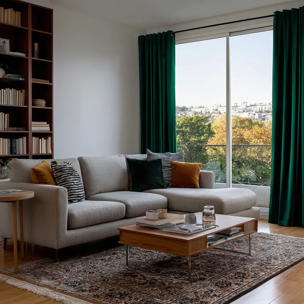 Velvet Eyelet Curtain Panel