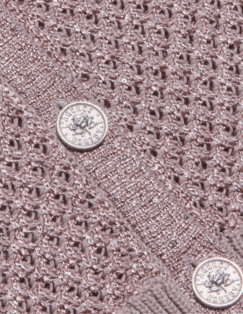 Cotton Polyester-Blend Button-Front Cropped Cardigan