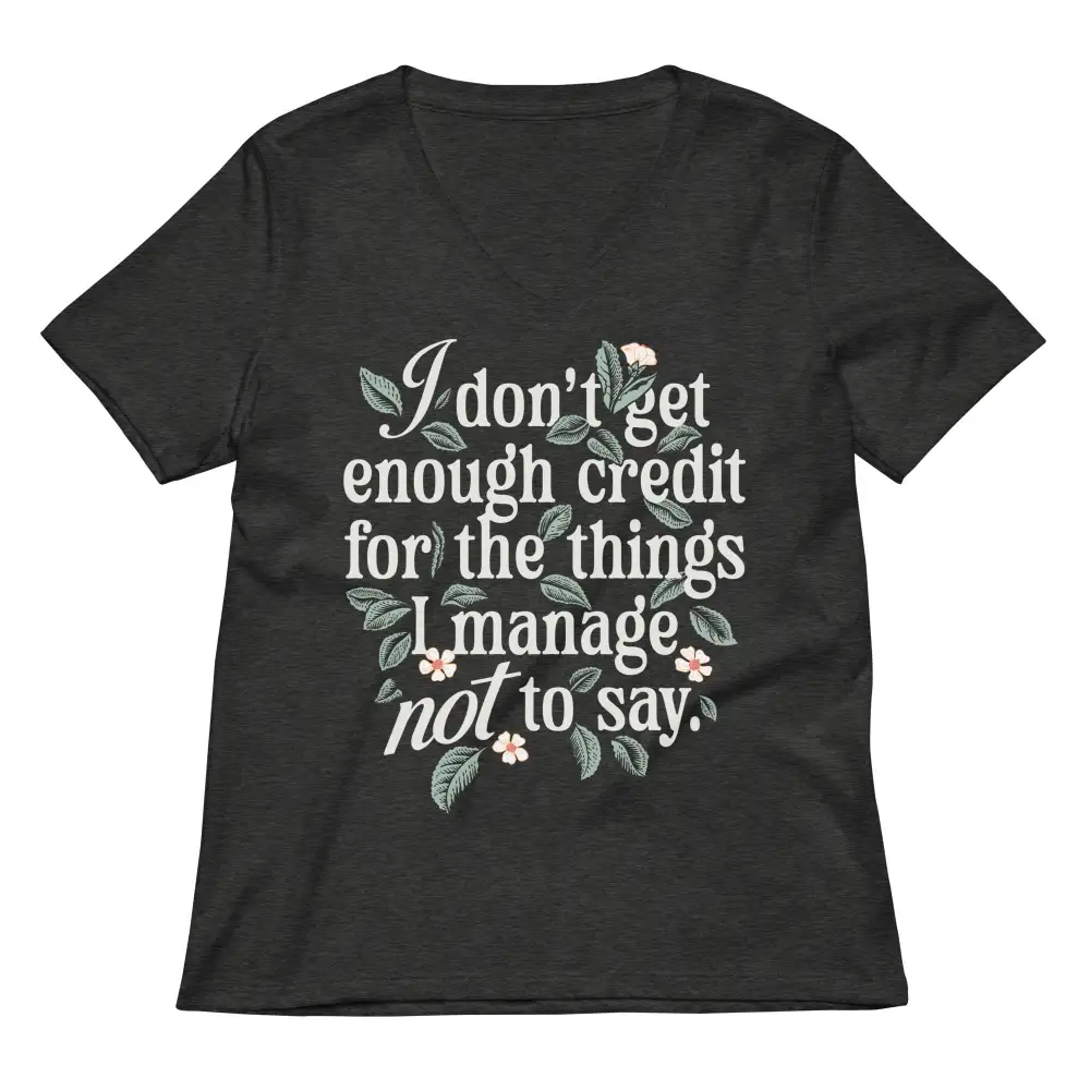 Quiet Thoughts V Neck Tee