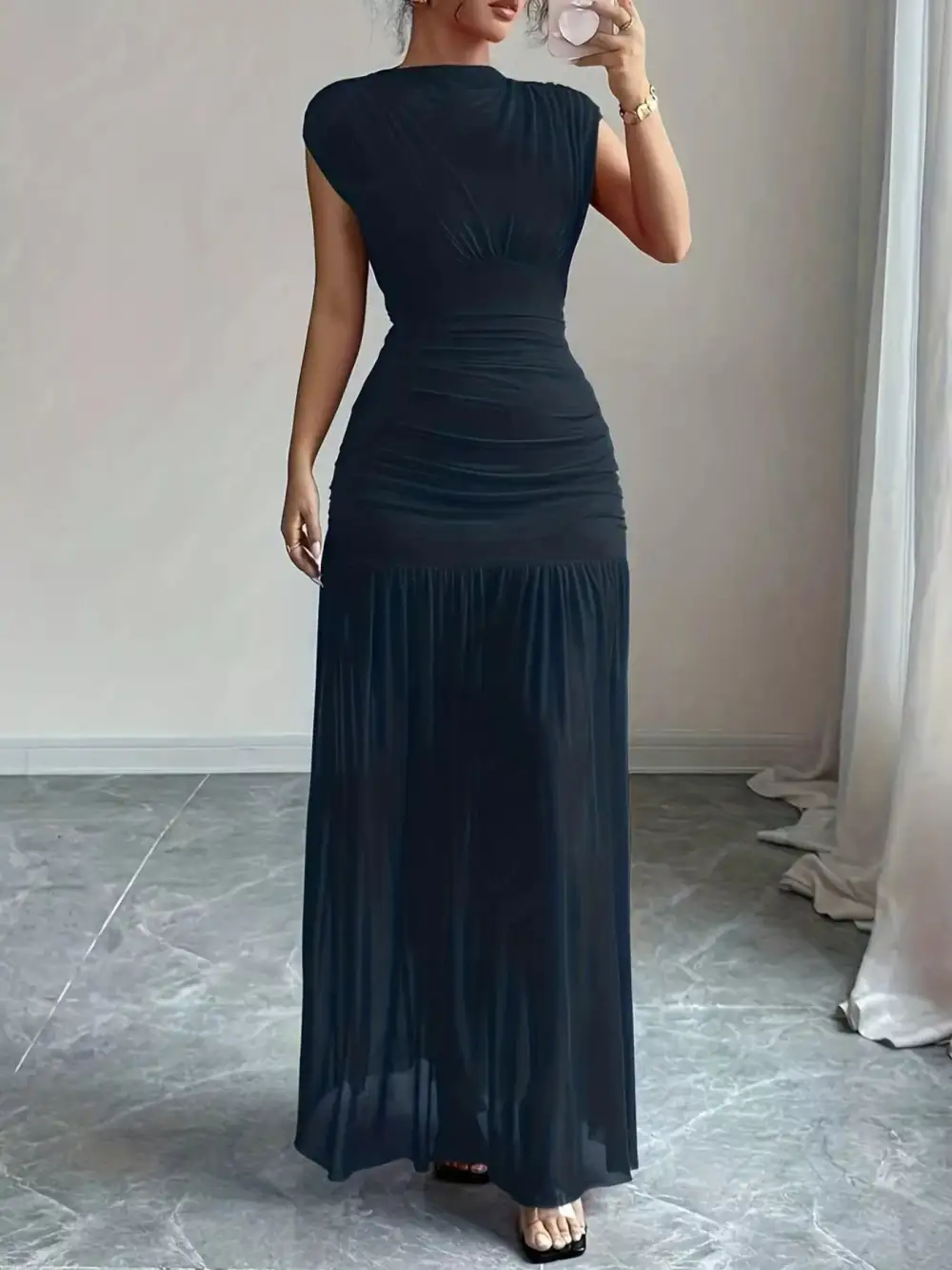 Bodycon Cotton Maxi Dress