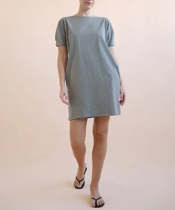 Soft Knit Tie Front Midi Dress