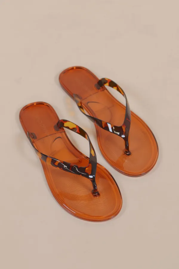 Textured Jelly Flat Slippers