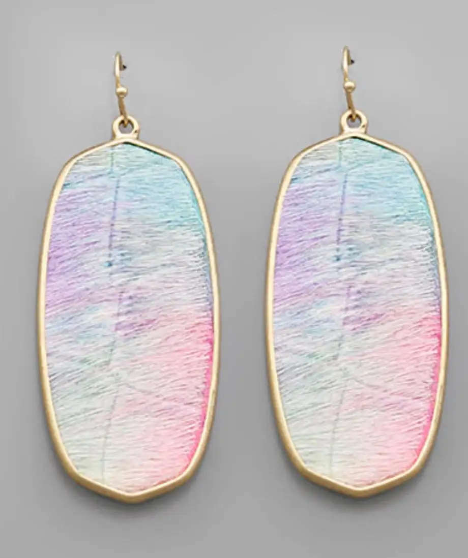 Colorful Hexago Earri Earrings