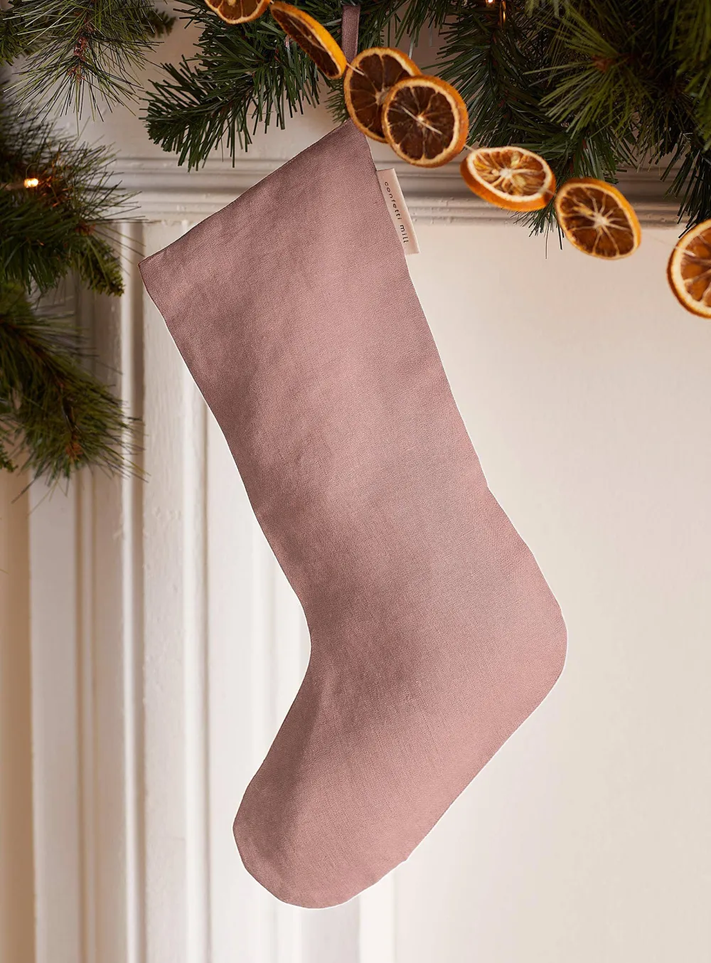 Linen Decorative Stocking