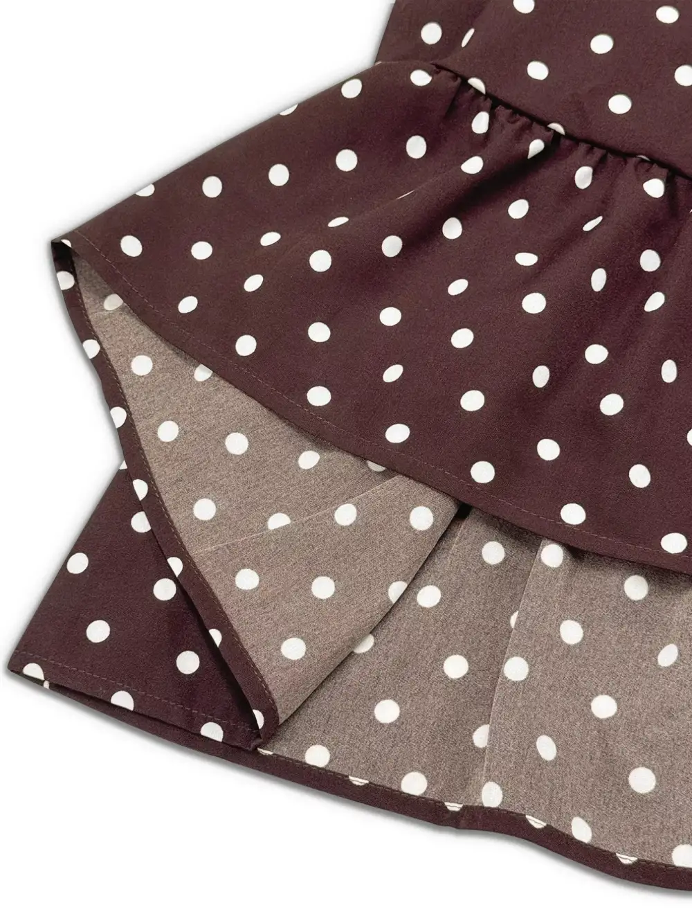 Polka Dot Ruffle Mini Dress