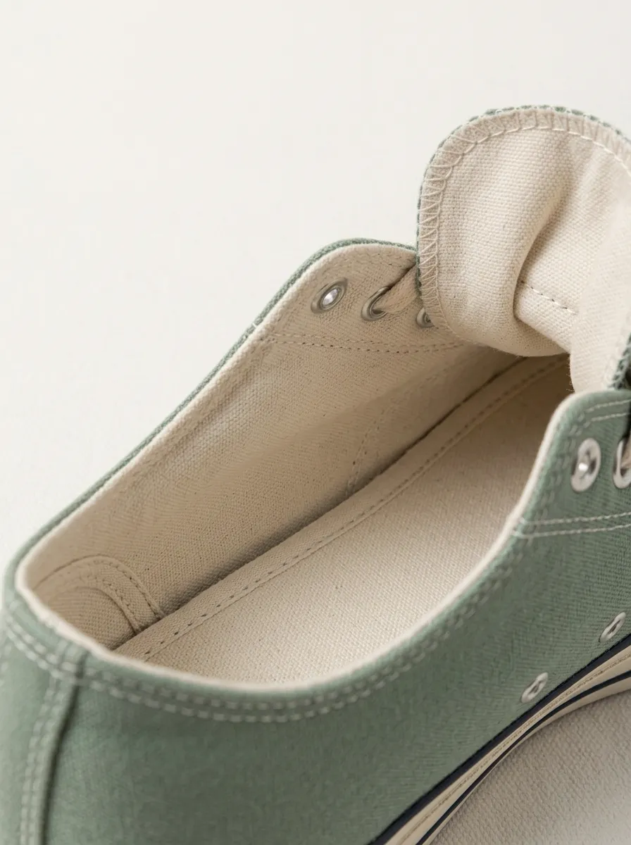 Refined Utility Women's Low-Top Canvas Shoes