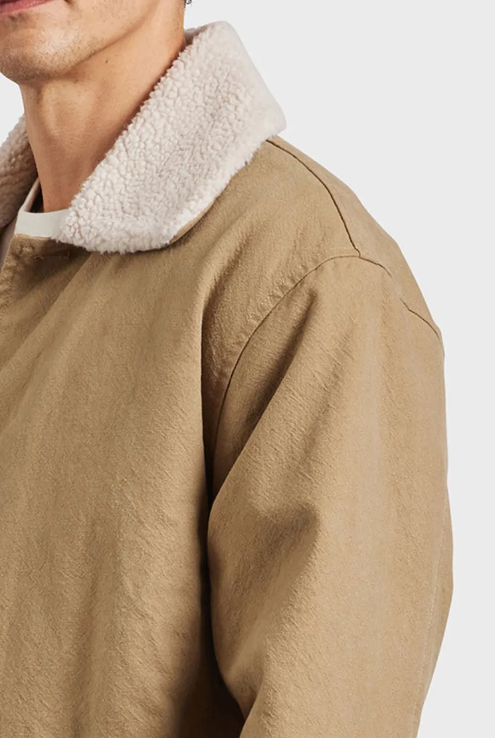 Sherpa Collar Corduroy Casual Work Jacket