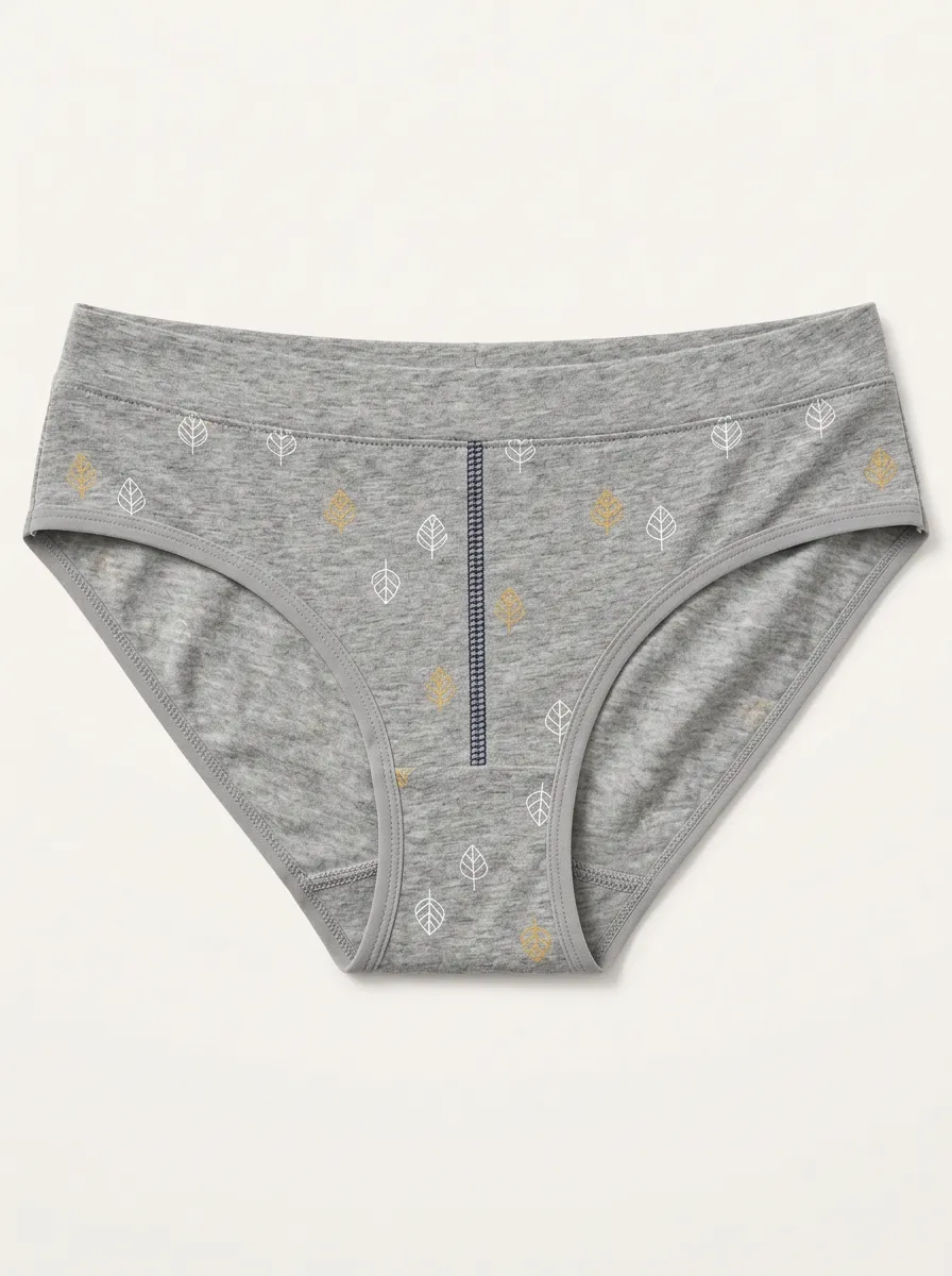 Women's Everyday Briefs with Leaf Detail