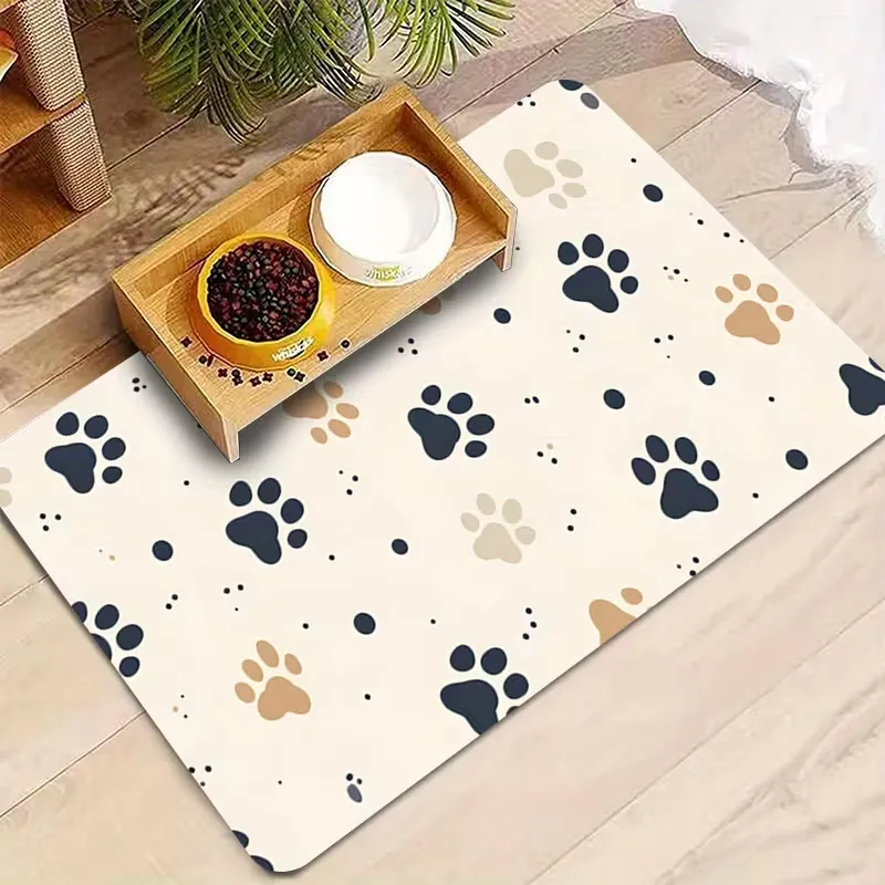 Washable Dog Paw Feeding Mat