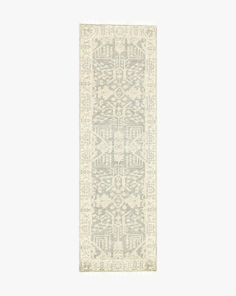 Hand-Knotted Wool Area Rug