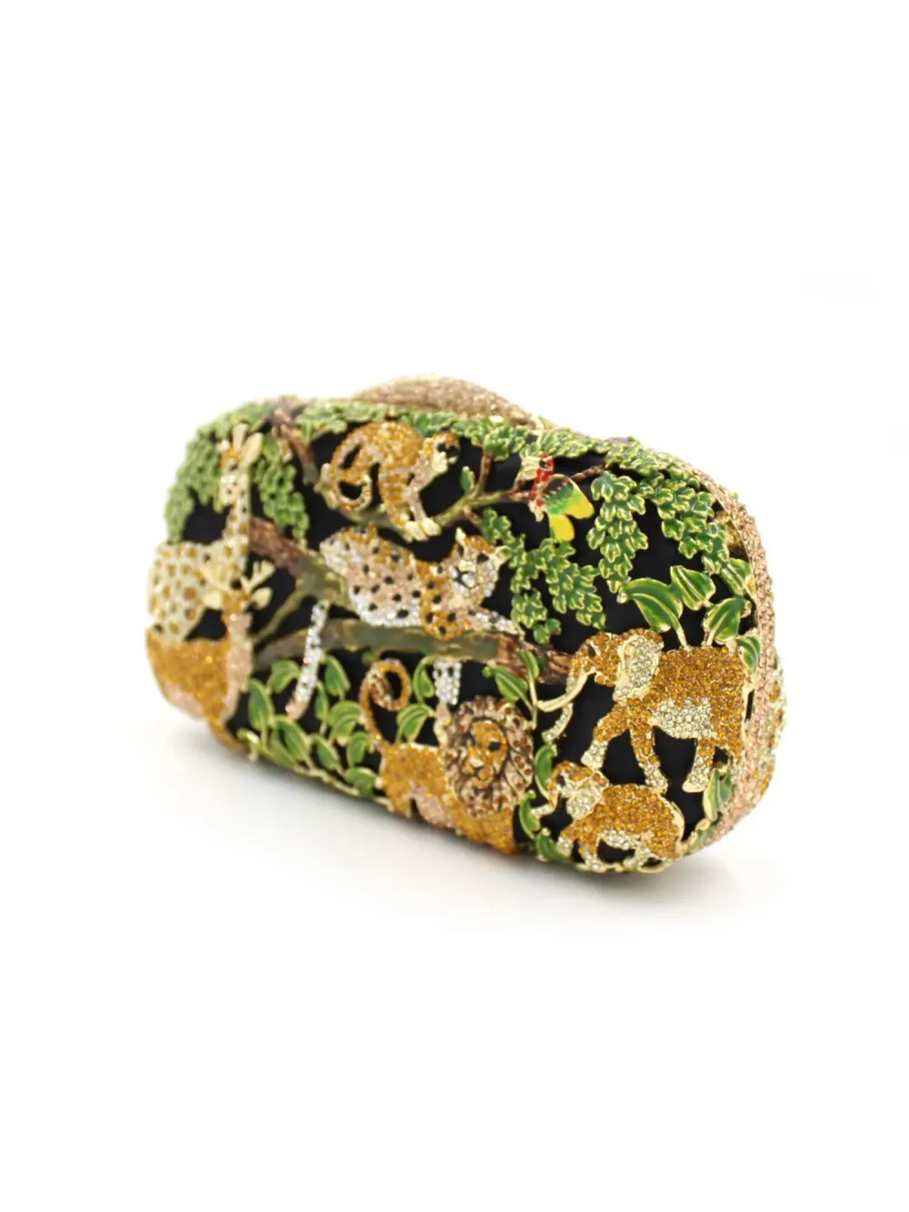 Liana Animal Crystal Clutch Bag