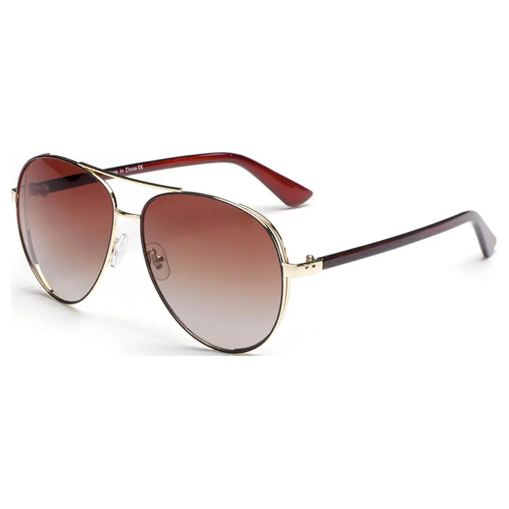 Flat Top Brow Bar Frame Sunglasses