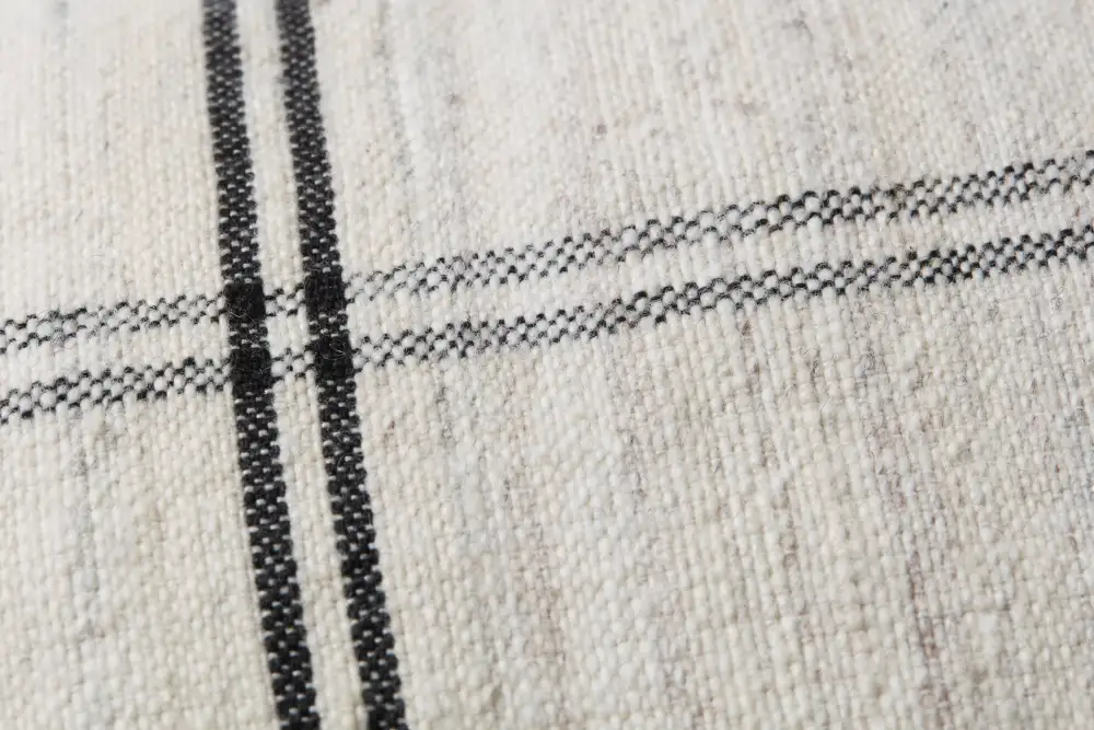 Blue and White Woven Pattern Sofa Throw Pillow