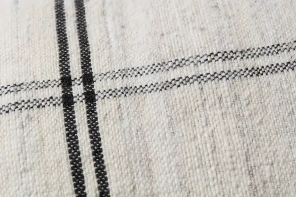 Blue and White Woven Pattern Sofa Throw Pillow
