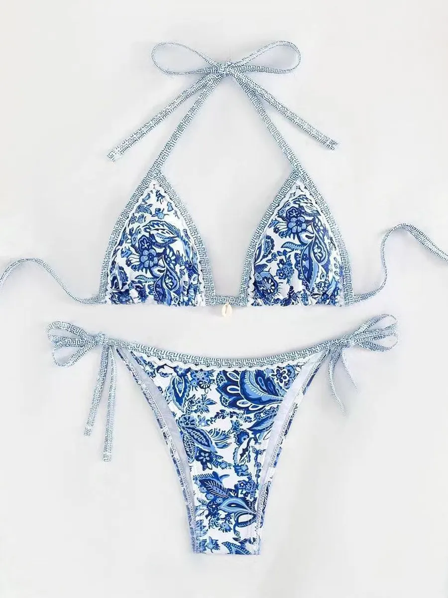 Isadora Floral Trim Bikini