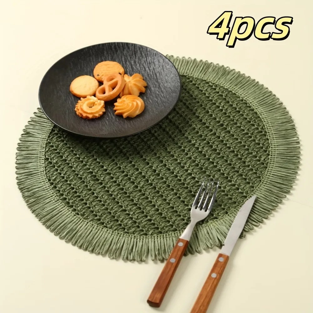 Round Fringe Placemats