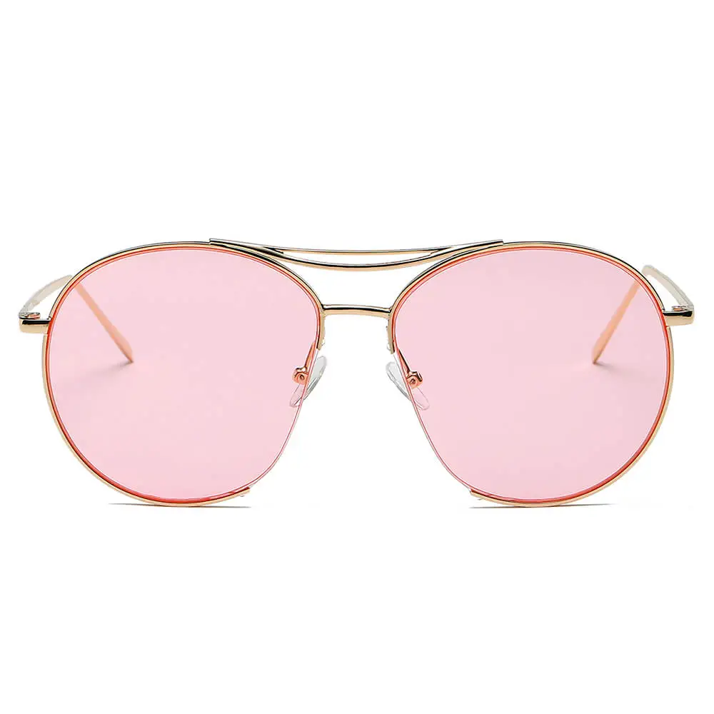 Low Profile Round Frame Sunglasses