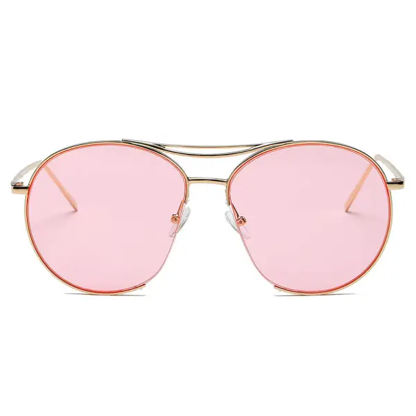 Low Profile Round Frame Sunglasses