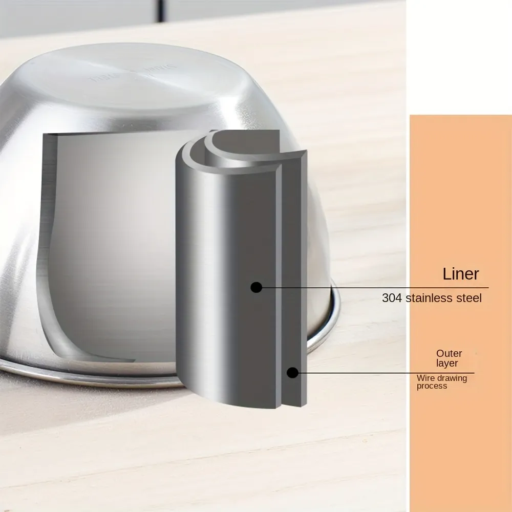 Measured Stainless Steel Mixing Bowl