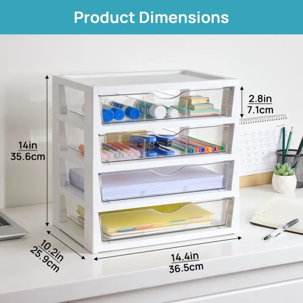 Clear Plastic Desk Drawers