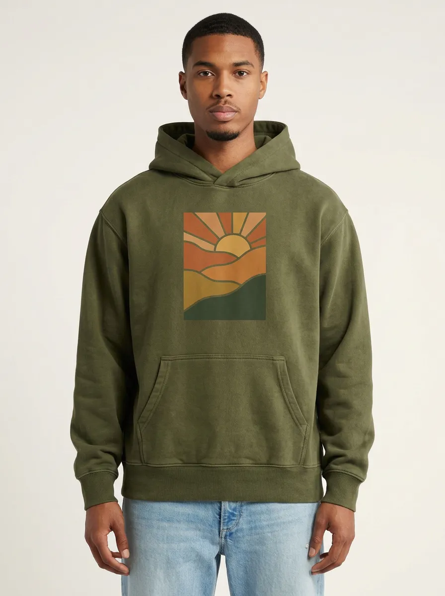 Nature Sunset Landscape Hoodie