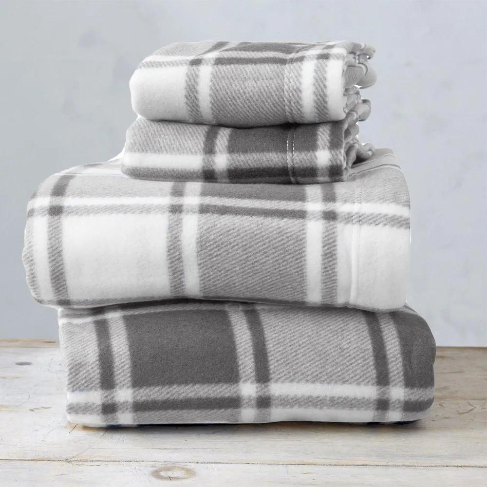 Plaid Sheet Bedding Set