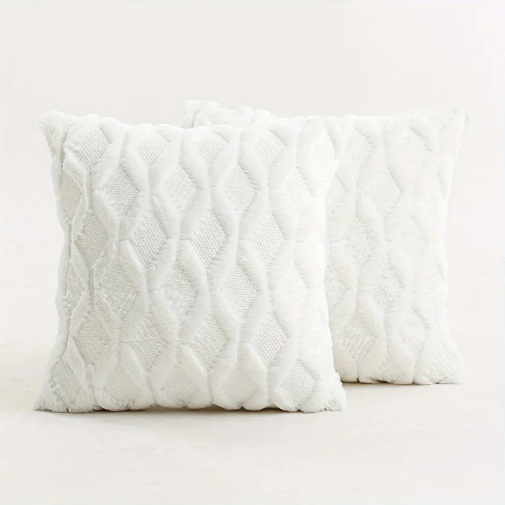 2 Pcs Bunny Plush Throw Pillow