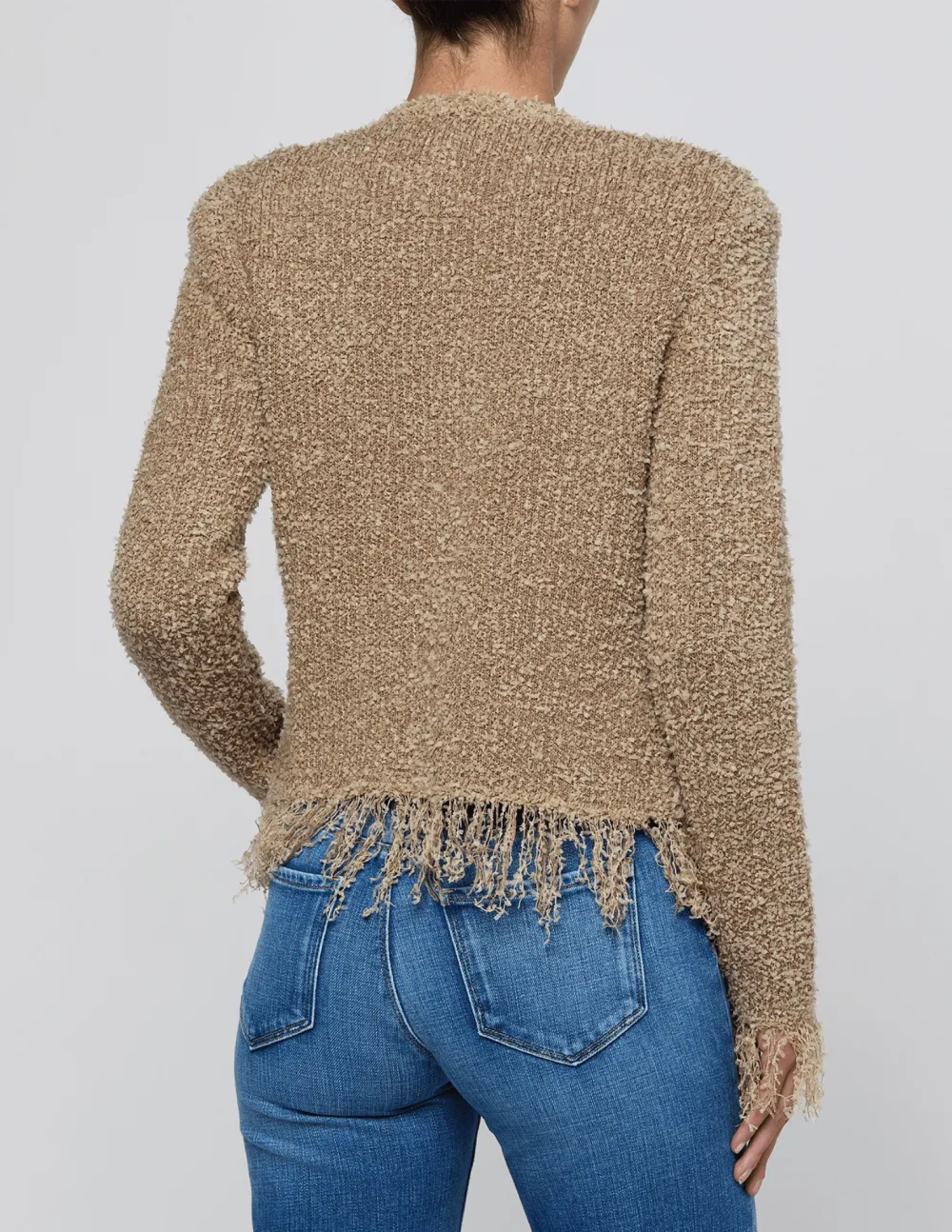 Wool Silk-Blend Button-Front Slim-Fit Cardigan