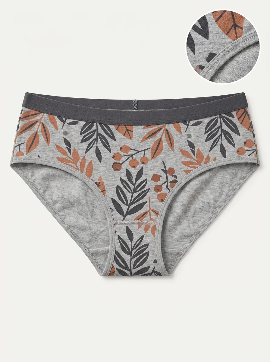 Women's Everyday Briefs with Botanical Detail