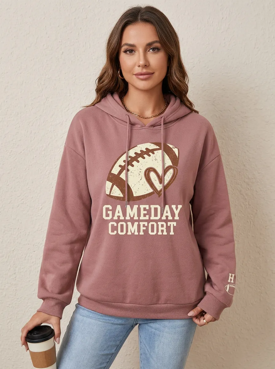 Women's Gridiron Gameday Comfort Heart Graphic Hoodie