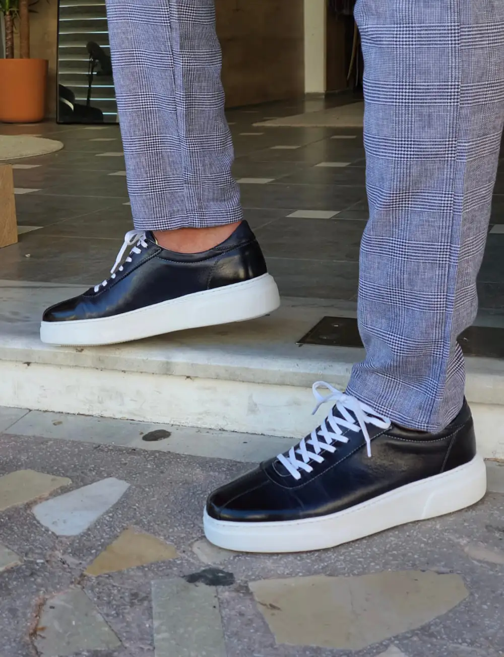 Refined Classic Mid-Top Sneakers