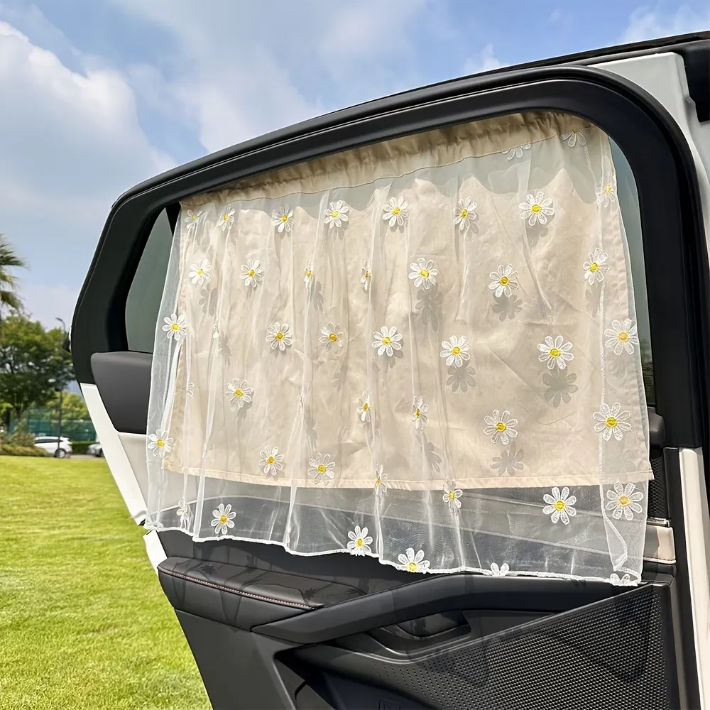Daisy Lace Car Curtain