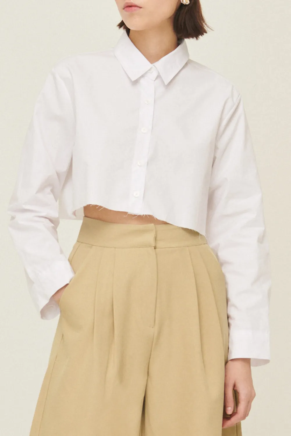 Frayed Hem Shirt