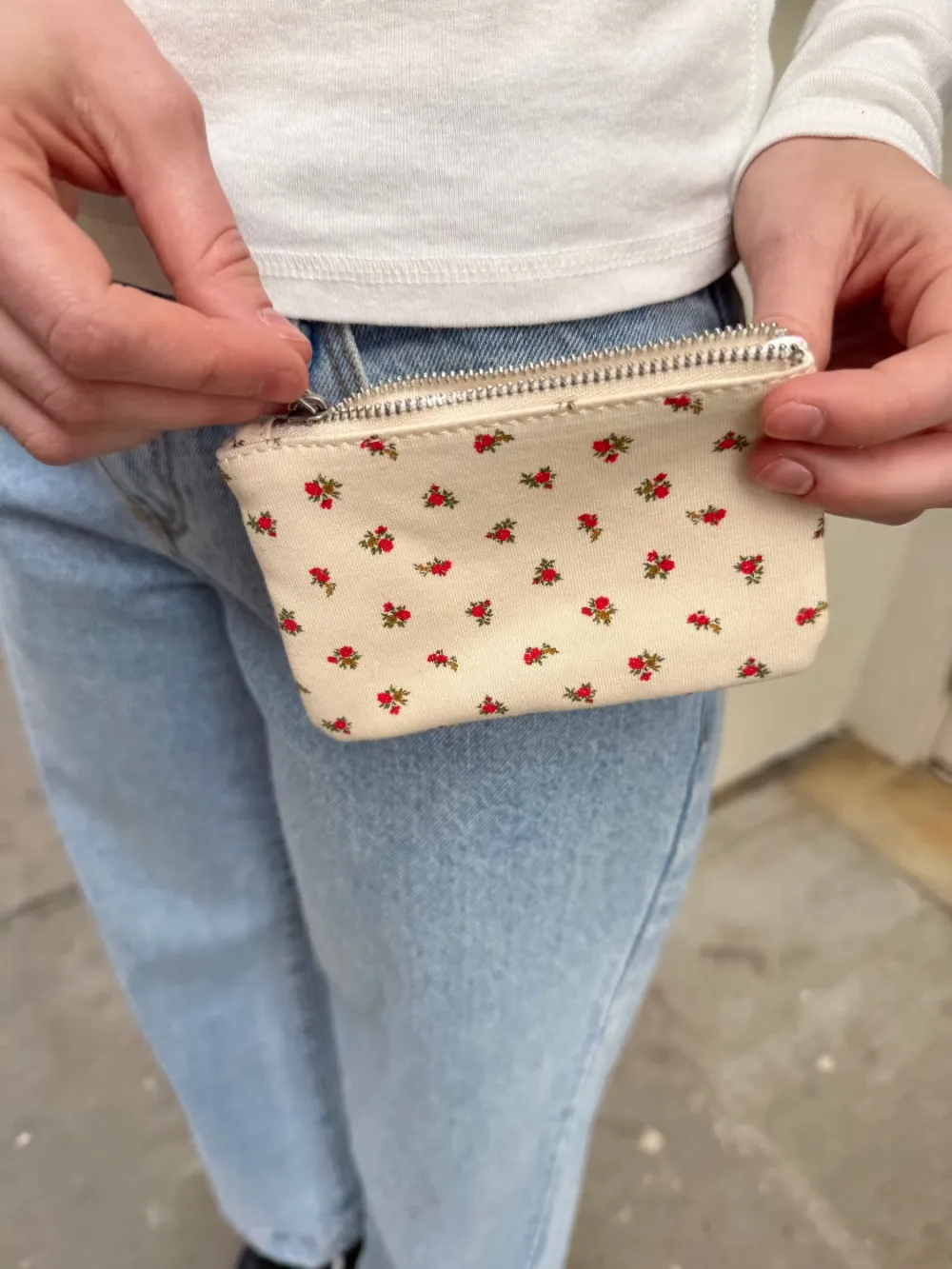 Floral Print Coin Purse
