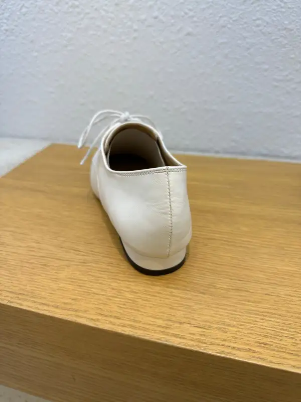 Classic Faux Leather Lace Up Everyday Flats
