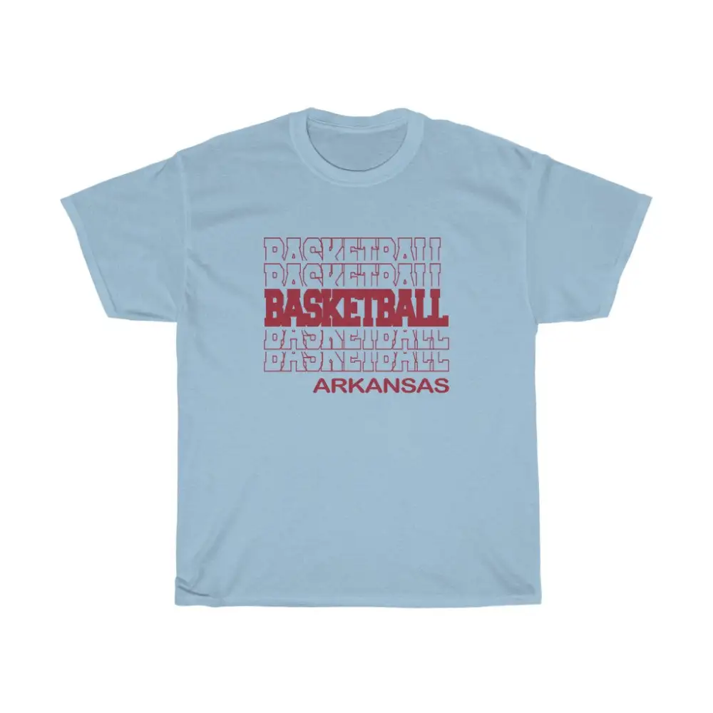 Basketball Arkansas in Modern Stacked Lettering