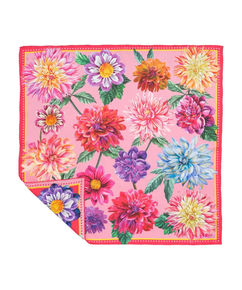 Floral Casual Style Silk Bandana