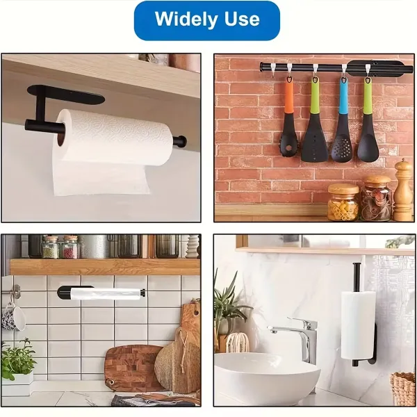 Wall-Mounted Kitchen Paper Towel Rack