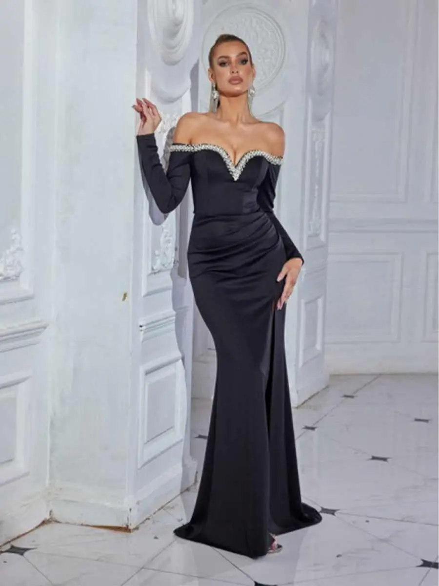 Amara Luxury Beaded Maxi Dress