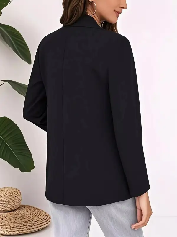 Plus Size Lapel Collar Single-Button