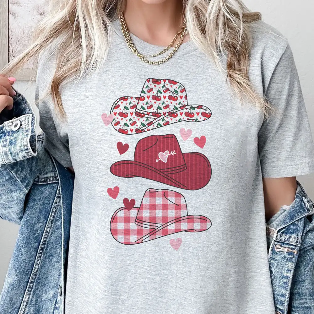 Western Hat Cowboy Graphic T-Shirt