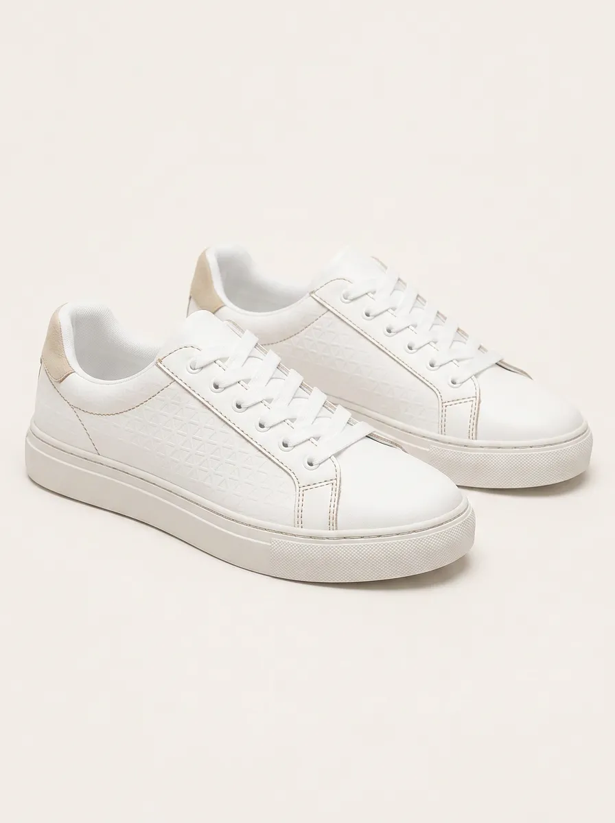 Men's Modern Minimalist Geometric Pattern Printed Sneakers