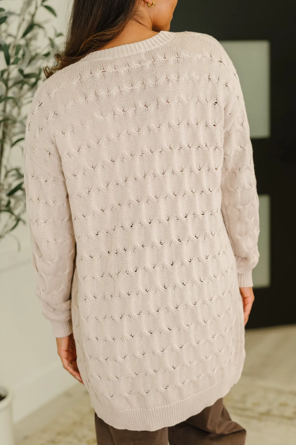 Laugh Airily Cable Knit Cardigan
