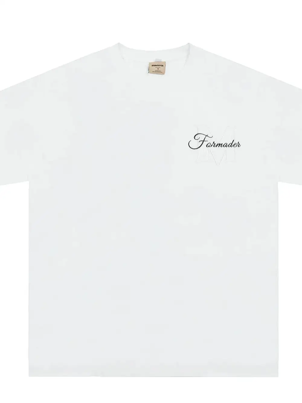 Letter Graphic Embroidered Crew Neck Tee