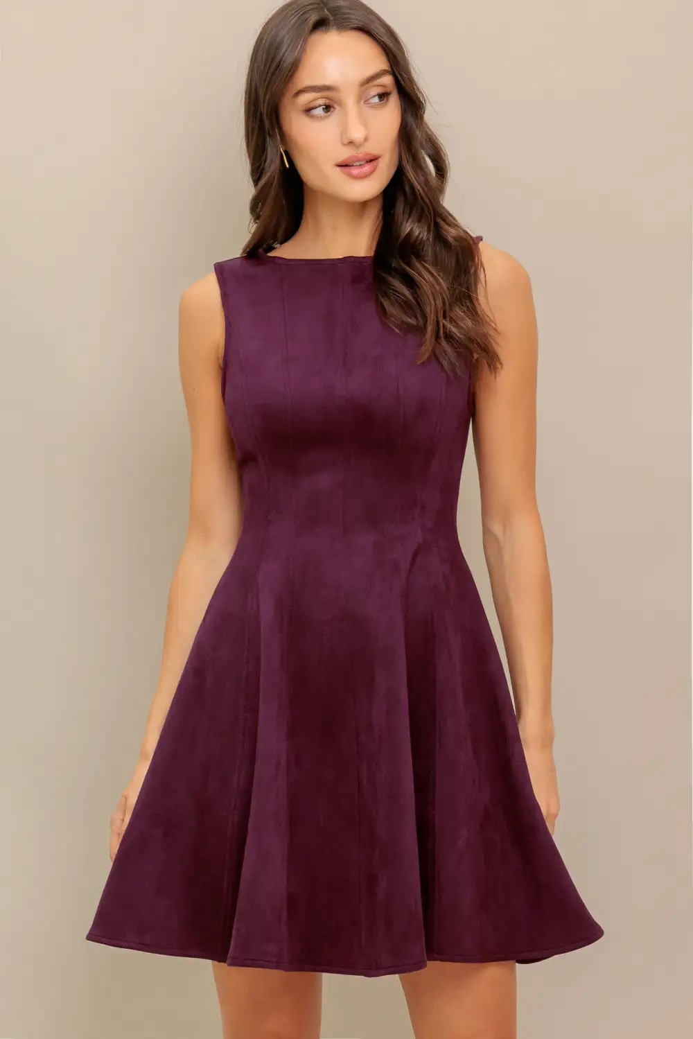 Streamlined Sleeveless Mini Dress