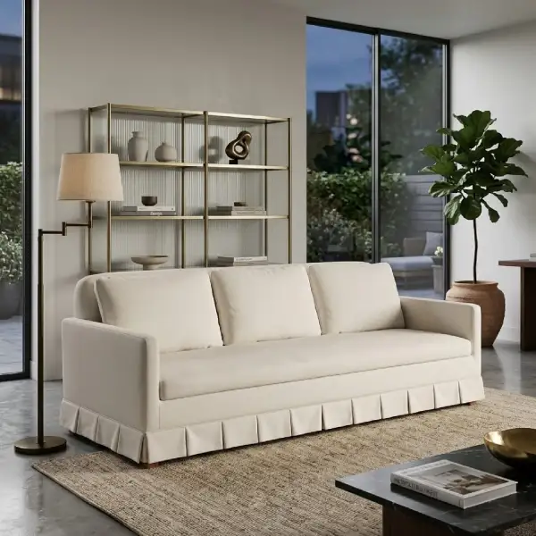 Clean-Line Fabric Sofa
